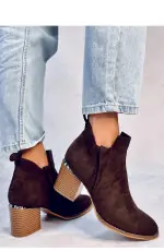 Botine cu toc model 184482 Inello