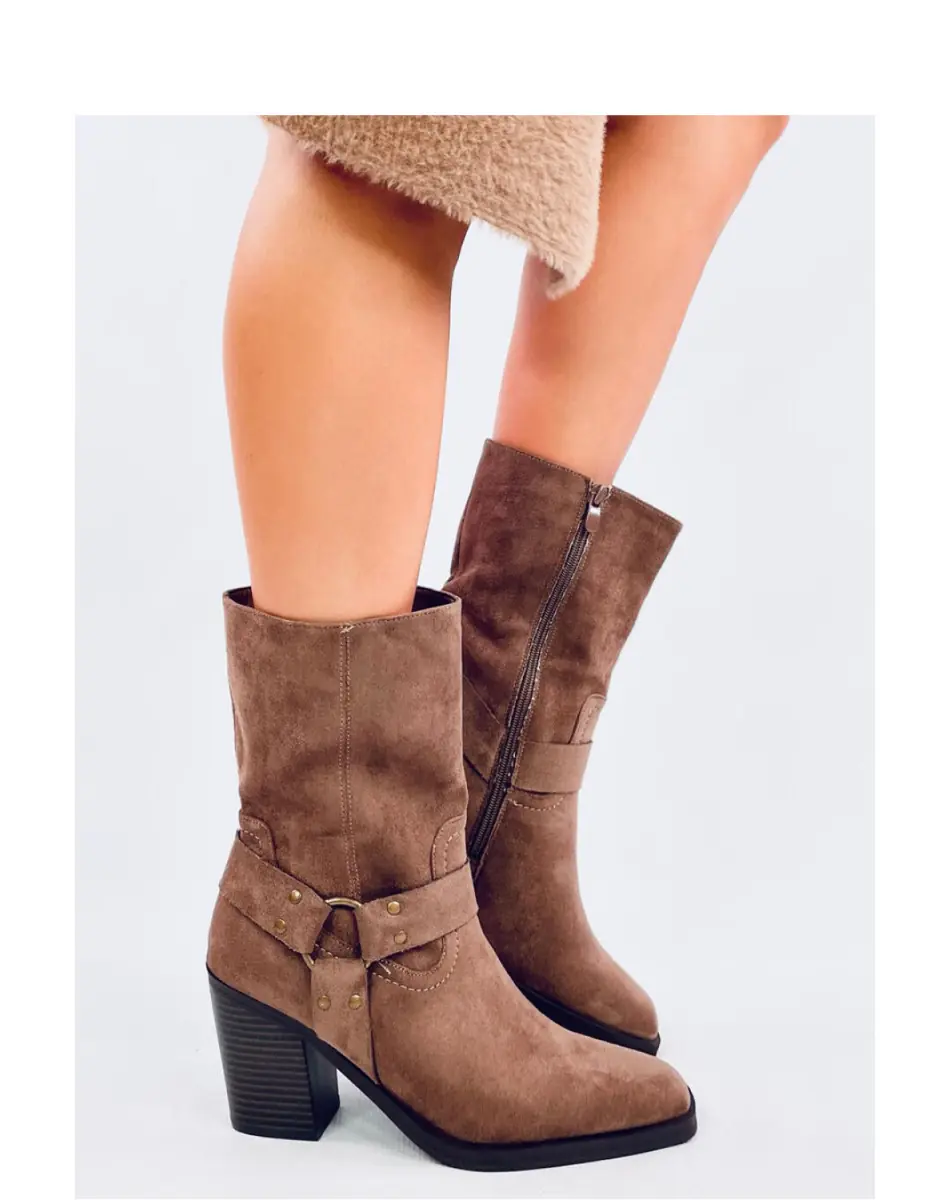 Botine cu toc model 200624 Inello