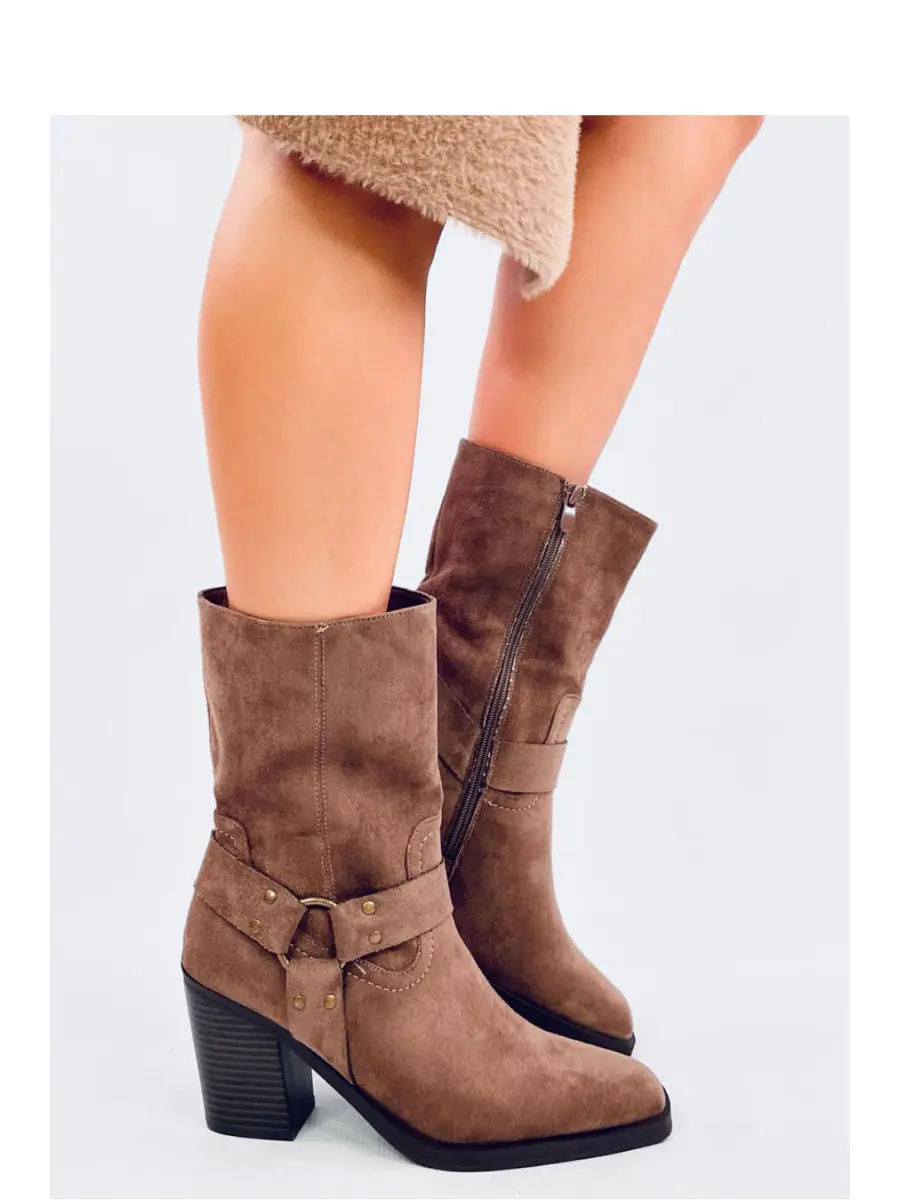 Botine cu toc model 200624 Inello