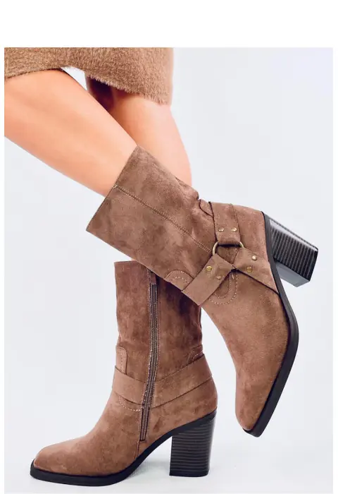 Botine cu toc model 200624 Inello