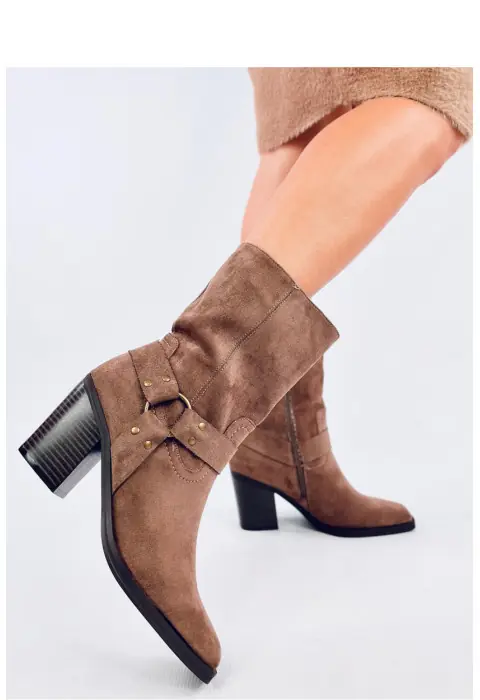 Botine cu toc model 200624 Inello