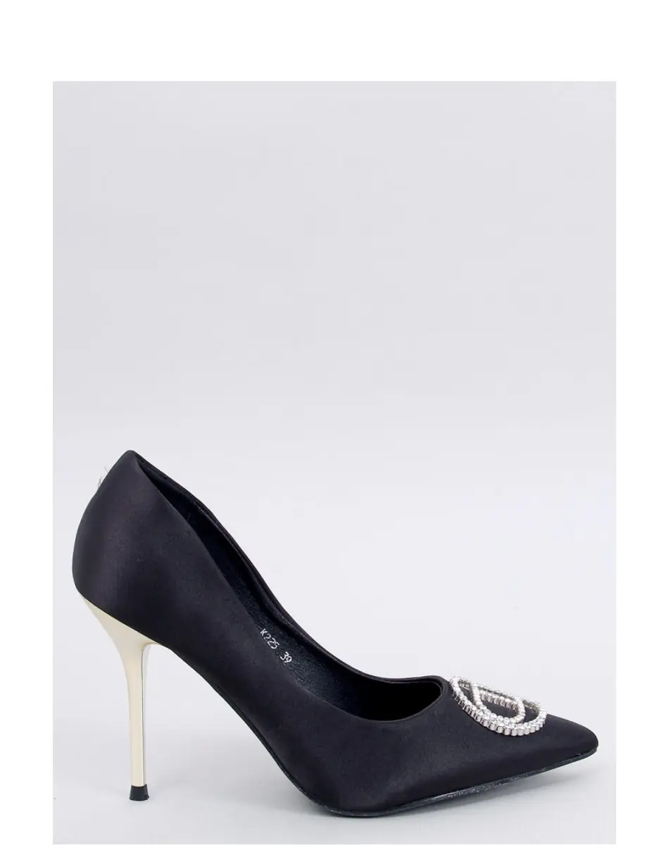 Pantofi cu toc cu şiret model 193281 Inello
