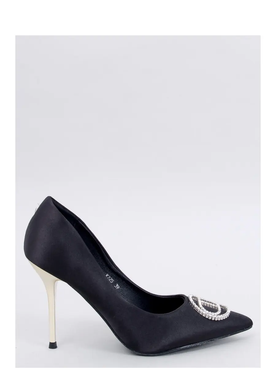 Pantofi cu toc cu şiret model 193281 Inello
