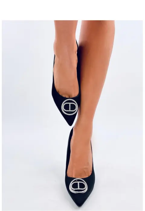 Pantofi cu toc cu şiret model 193281 Inello