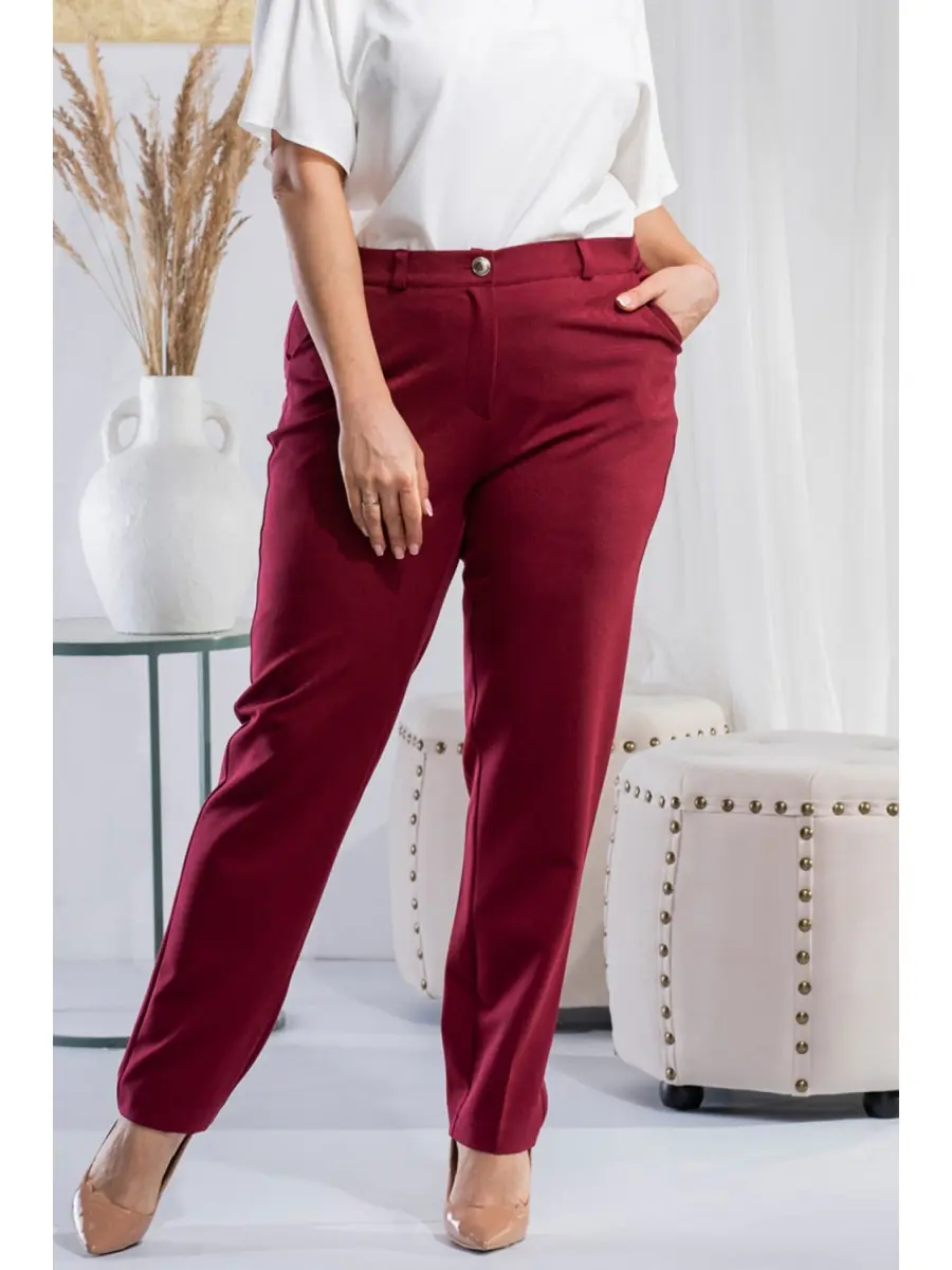 Pantaloni de mărime plus model 180475 Karko