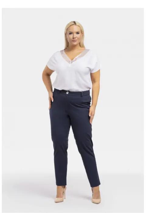 Pantaloni de mărime plus model 195032 Karko