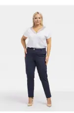 Pantaloni de mărime plus model 195032 Karko