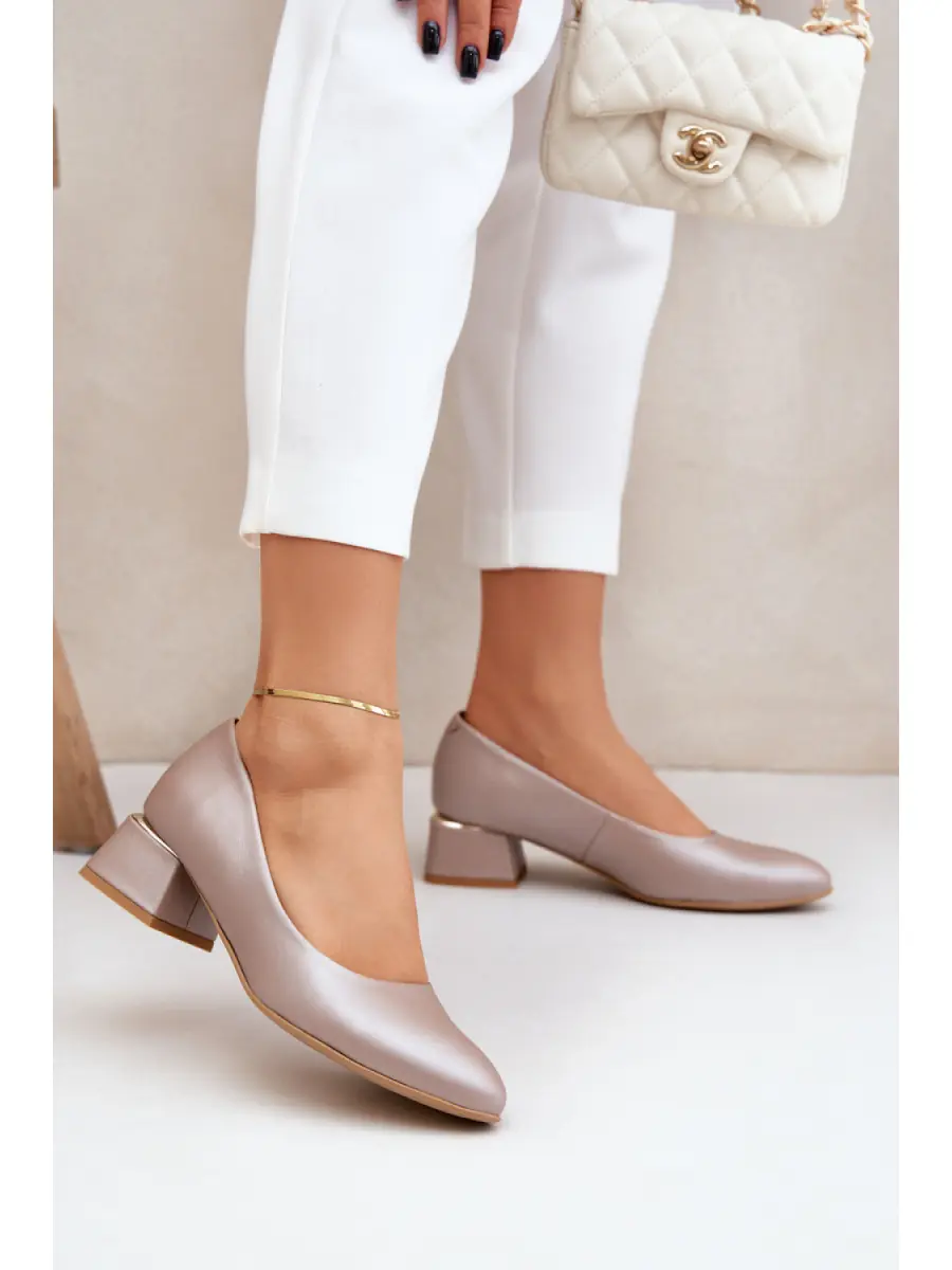 Pantofi cu toc simplu model 206817 Step in style
