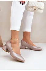 Pantofi cu toc simplu model 206817 Step in style
